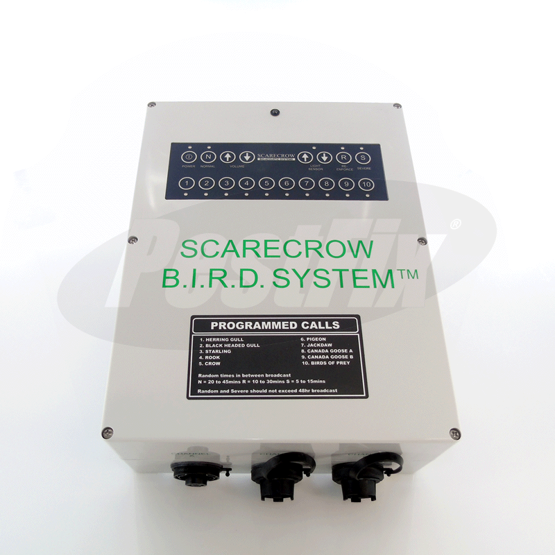 Scarecrow B I R D 4-Speaker Bio Acoustic Bird Dispersal System