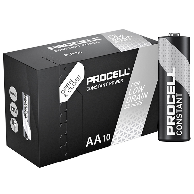 10 Pile Duracell AA Procell Bulk – Batterie Stilo Professionali Con Garanzia 10 Anni, Senza Scatolo