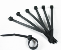 Cable Ties 200mm X 4.8mm - Black Standard Nylon