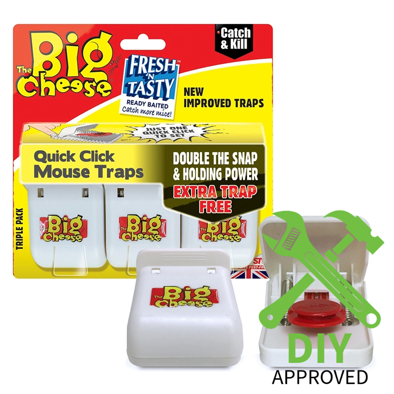 Quick Click Mouse Trap - Triple Pack