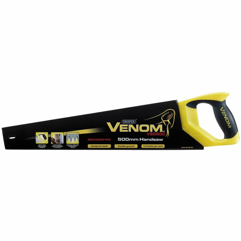 Draper Expert Supercut 49288 500 Mm 11 TPI/12 PPI Fine-Cut Soft-Grip Hardpoint Handsaw - Handsaw Blades - View #9