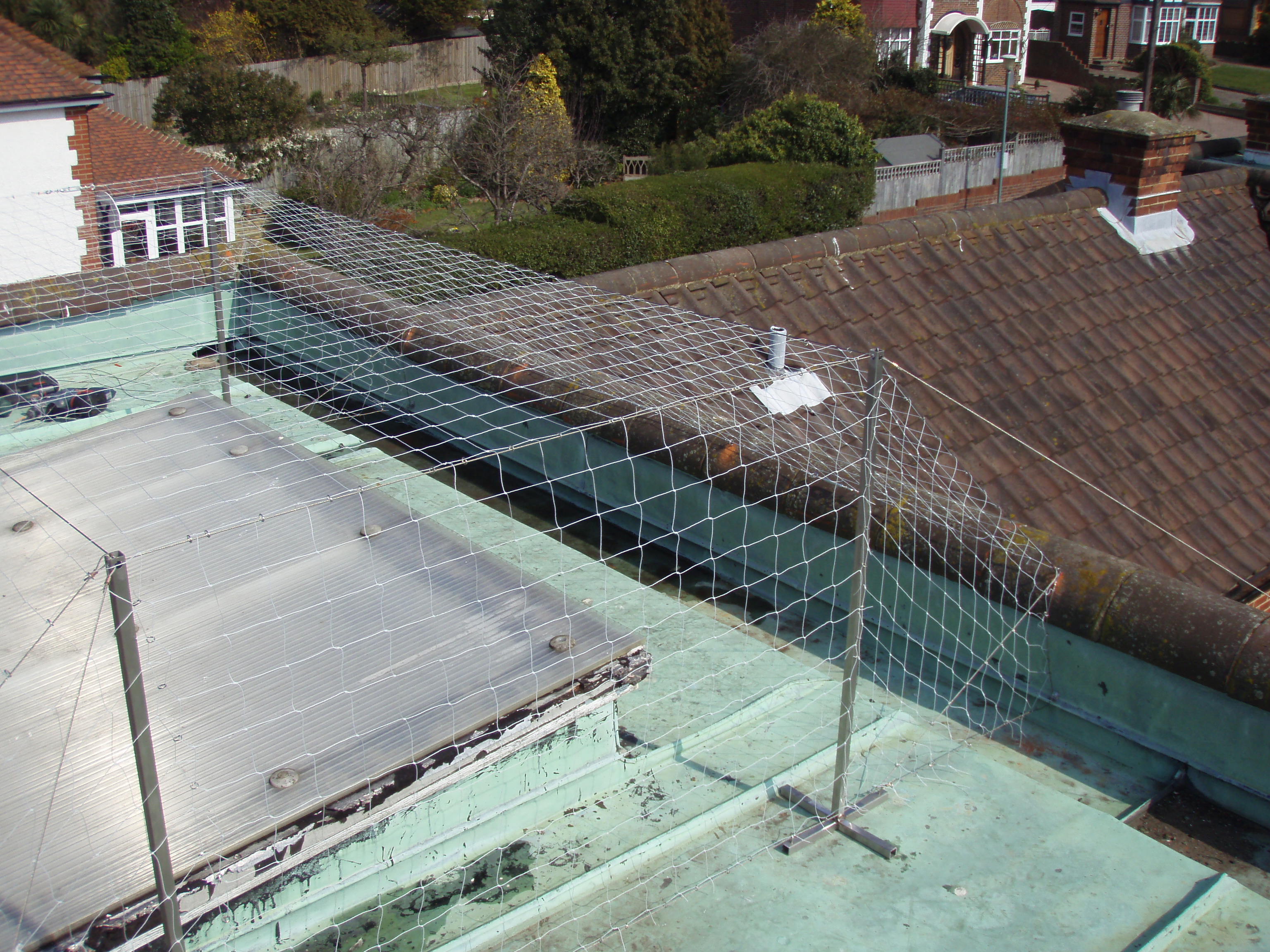 Non Piercing Flat Roof Mount 500mm and 1000mm - Stainless Steel