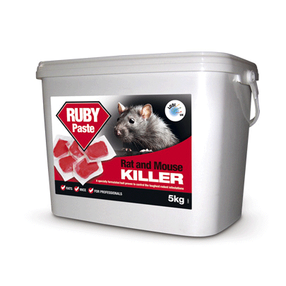 Ruby Paste Rat and Mouse Killer 10g Difenacoum Sachets