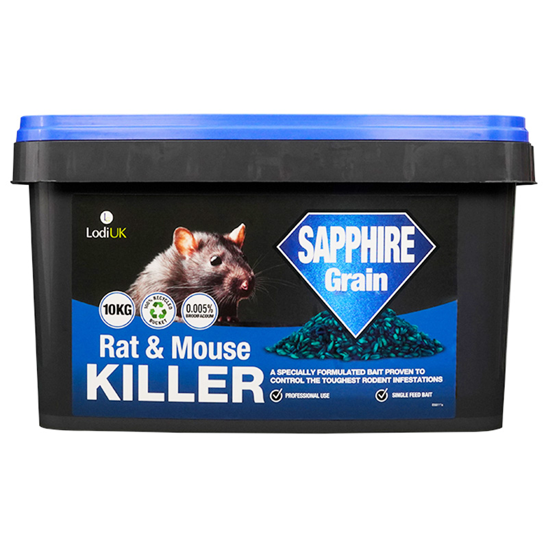 Sapphire Grain Brodifacoum Single Feed Rat and Mouse Killer