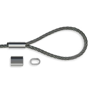 2.5mm Aluminium Ferrules For 2mm Wire Rope Termination