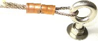 2.5mm Copper Ferrules For 2mm Wire Rope Termination