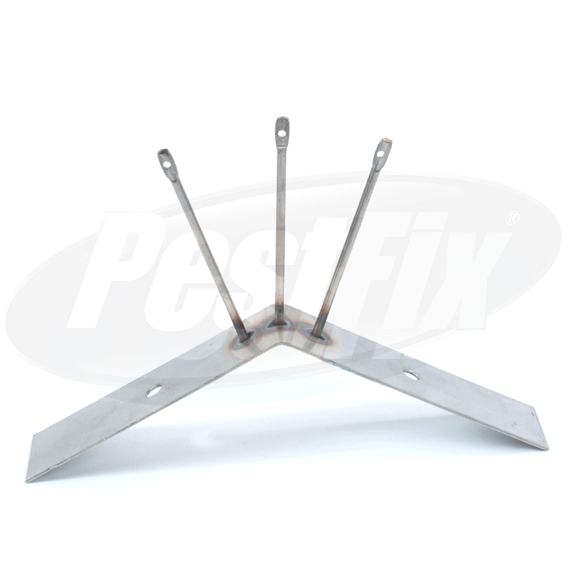 Pigeon Wire Triangular Ridge Bracket 3-Post X 110mm