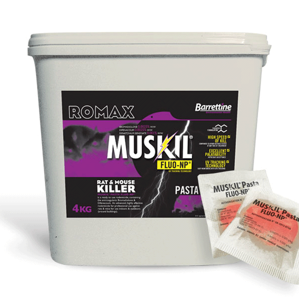 Romax Muskil Pasta With FLUO-NP Rat and Mouse Killer