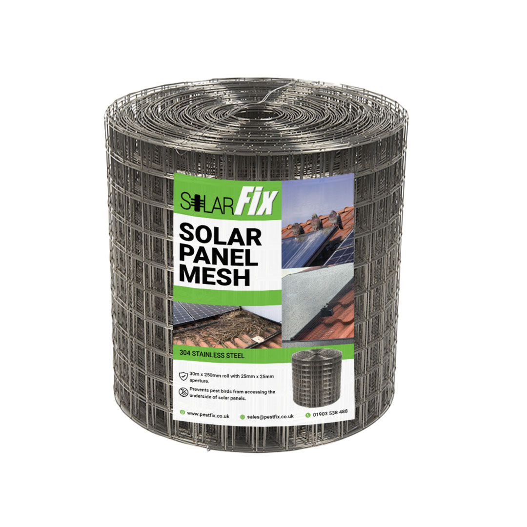 SolarFix - Solar Panel Mesh - 25mm  (250mm X 30m) 19G 304 Stainless Steel