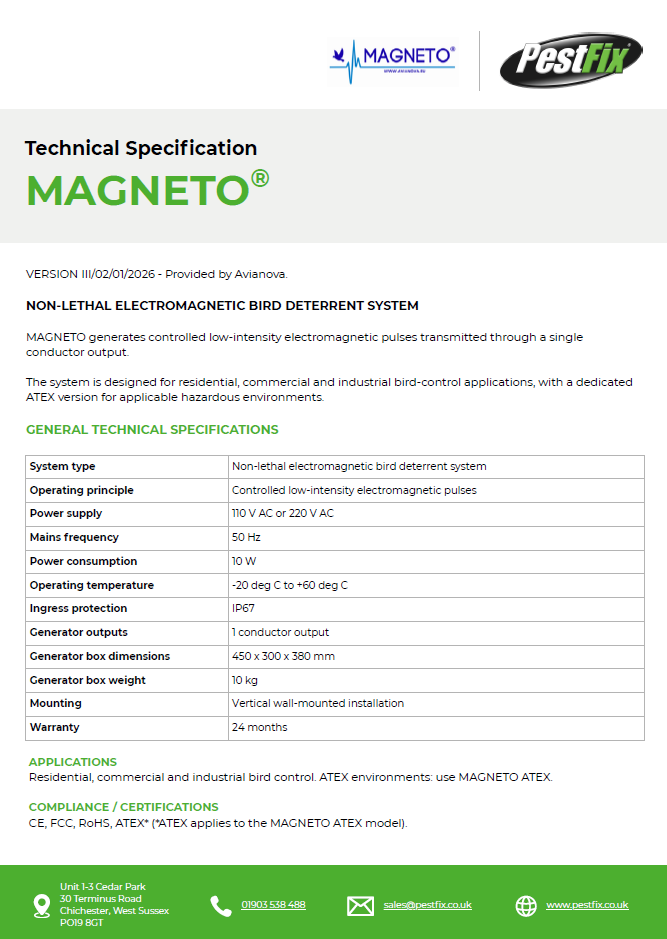 MAGNETO Technical Specification cover